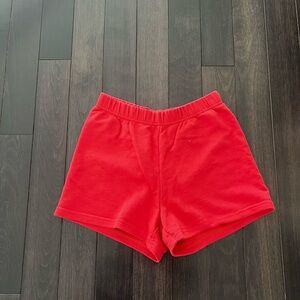 TNA Bold Red Elastic Waist Shorts